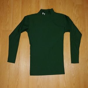 Under Armour green coldgear long sleeve mock neck